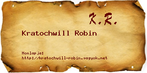 Kratochwill Robin névjegykártya